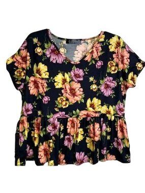 B Flawless Floral Top MEDIUM (3666)